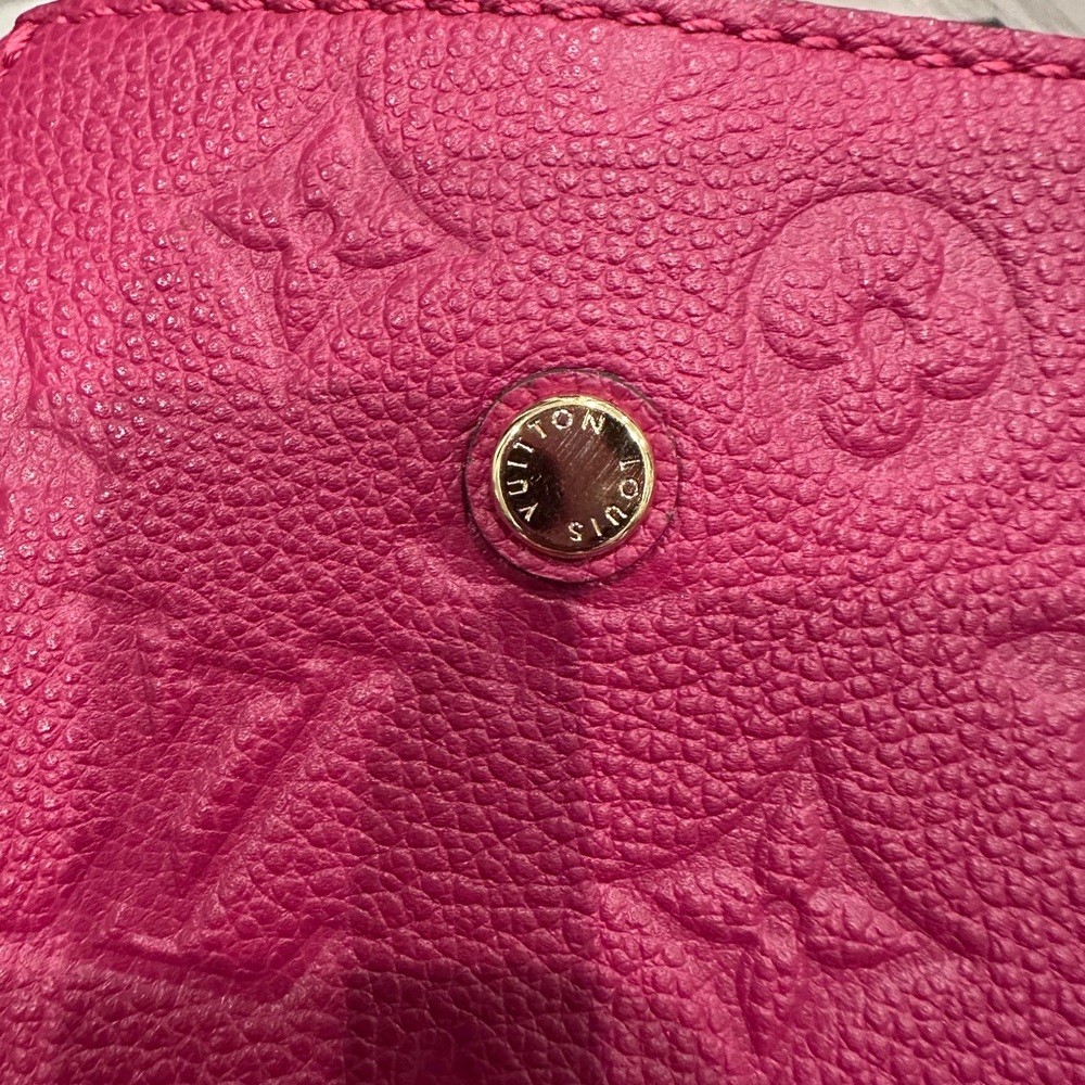 Louis Vuitton Raspberry Embossed Top-Handle Satchel - Picture 4 of 6